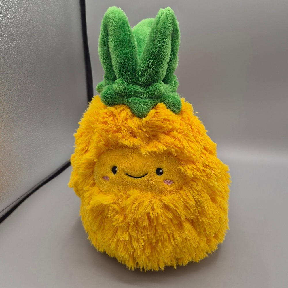 Squishable Pineapple Plush Mini 7 Inch Yellow Shaggy Fruit Stuffed Animal 2017